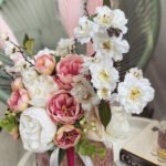 Dirbtinių gėlių kompozicija "Pink dream"