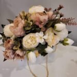 Dekoratyvinių gėlių kompozicija - Cream Bag