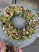 Šventinis Kalėdinis vainikėlis „Natūralus žiemos vainikas“ - Image 2