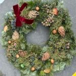 Šventinis Kalėdinis vainikėlis „Natūralus žiemos vainikas“