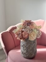 Dekoratyvinių gėlių kompozicija - Provanso pastelė