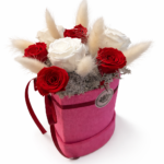 Miegančių rožių kompozicija „Širdies Žiedai“