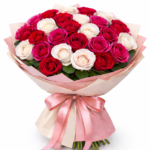 Įvairių spalvų mix rožės